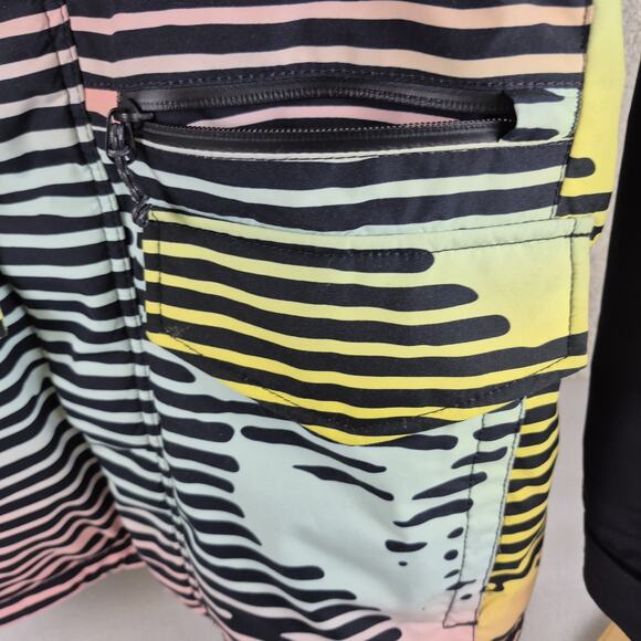 Men’s Burton Large Living Lining Striped Multicolor Snowboard Ski Jacket Coat XS - Picture 9 of 14